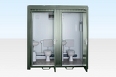 1+1 Double Mains Toilet 8Ft x 5Ft (Bottle Green) image 0