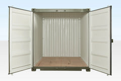 10Ft X 8Ft Shipping Container (One Trip) – Green image 2