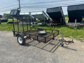 2015 Carry-On 5 x 8 Landscape Utility Trailer – Mesh Floor image 0