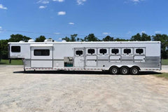 2005 Sundowner Sunlite 6LQ Horse Trailer with 11′ Short Wall 725 Grand Sierra 8612GLQ MidTack image 0