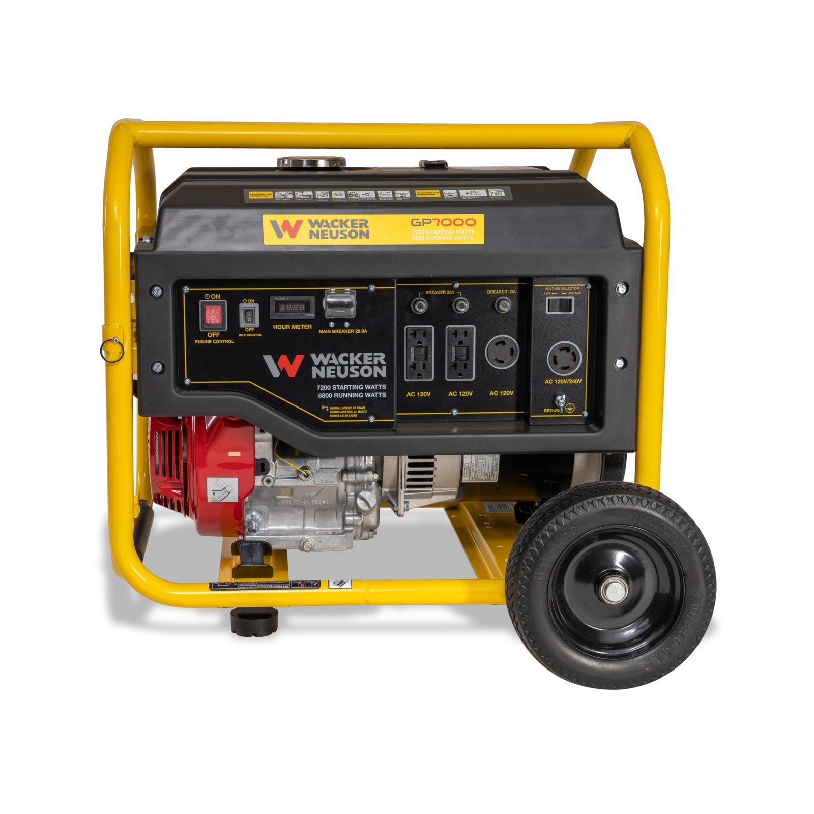 Wacker Neuson, 7000 Watt Portable Generator, Voltage 120/240 Model# GP7000A image 0
