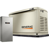 Generac Guardian Series Air-Cooled Home Standby Generator, 14kW (LP)/14kW (NG), 200 Amp Transfer Switch, Model# 7225 image 0