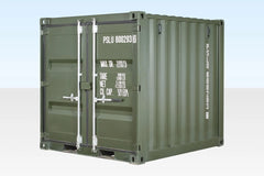 8Ft One Trip Shipping Container (Green) image 0