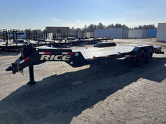 2024 Rice Trailers 7X18 Promax Industrial 21K Equipment w/Hydraulic Jack & Full Width Ramps image 0