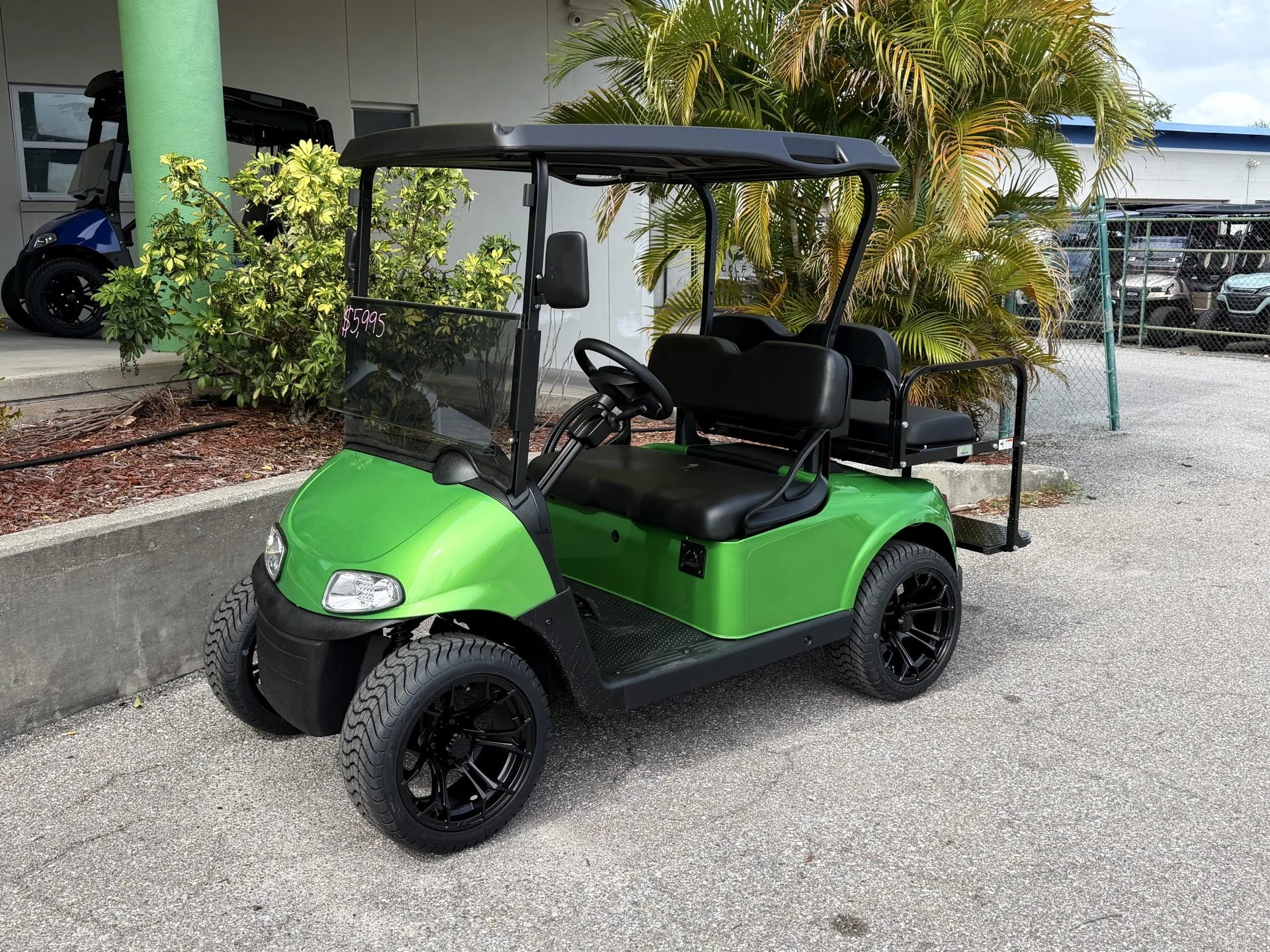 2020 E-Z-GO RXV Elite Lithium Monster Green Golf Cart for Sale (Green) image 0