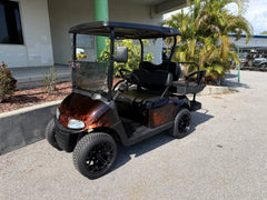 2020 E-Z-GO Lithium Custom Flame RXV Elite Golf Cart for Sale image 0