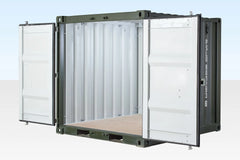 8Ft One Trip Shipping Container (Green) image 1