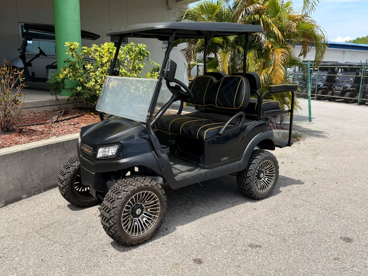 2020 Club Car Tempo Lithium Lifted Golf Cart for Sale Black image 0