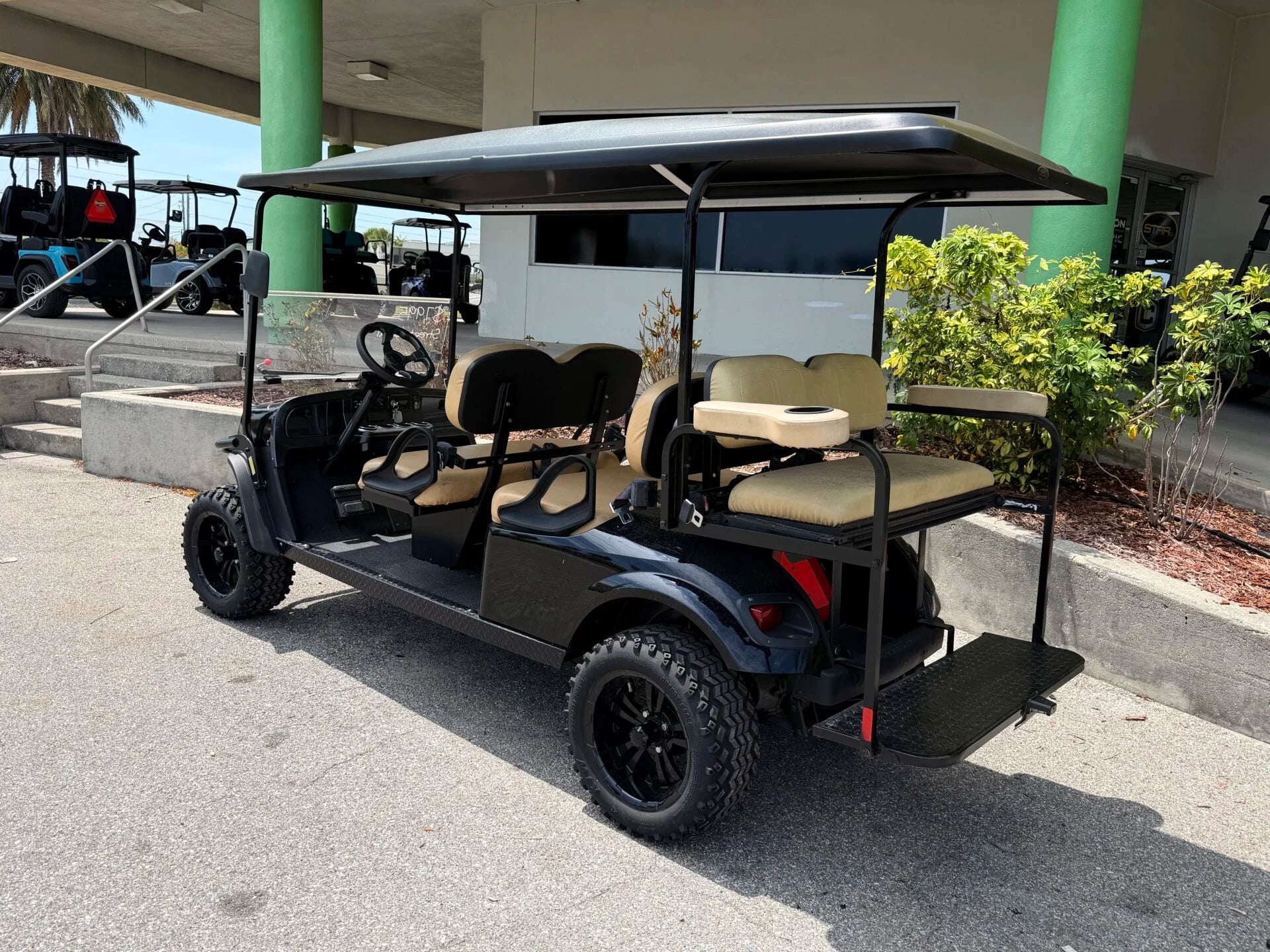 2017 E-Z-GO L6 Gas Kawasaki Street Legal Golf Cart for Sale image 1