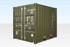 10ft x 8ft Shipping Container (One Trip) Green (RAL 6007) image 0