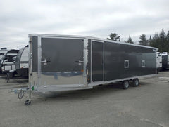 2024 Mission Trailers 101×24 Aluminum 4/5-Place Drive In/Out Deckover w/Galvanized Pkg, Canopy image 0