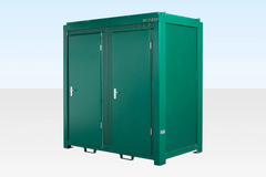 1+1 Double Mains Toilet 8Ft x 5Ft (Green) image 1
